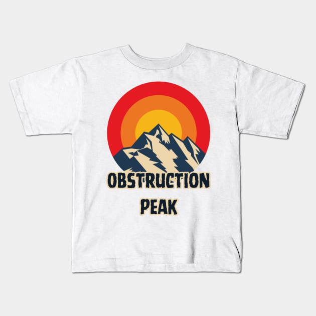 Obstruction Peak Kids T-Shirt by Canada Cities